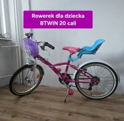 Rower dla dziewczynki B'TWIN 6-8lat 20 cali