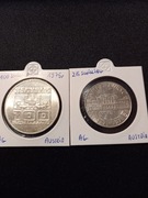 100 Schilling z 1975 r i 25 Schilling , srebro