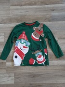 Koszulka z długim rękawem świąteczna bluzka 5-6 lat 116 cm