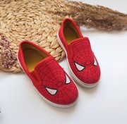 Trampki slip on 22 Spiderman czerwone buty kapcie elastyczne