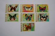 Gwinea Równikowa Mi 1025-31B** motyle