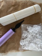 Zestaw do dekoracji balonowych z rurkami, łącznikami i pompką