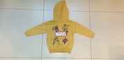 Bluza musztardowa z kapturem Marvel rozm. 110 wiek 4-5 lata
