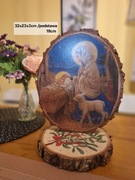 Szopka Bożonarodzeniowa z drewna 