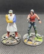 Naukowiec i kosmiczny pirat do gier bitewnych lub RPG.. Podstawki 25 mm