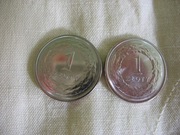 komplet dwóch monet 1 zł 2024 r z woreczka menniczego 