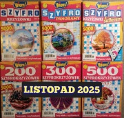 Krzyżówki Szyfrokrzyżówki Zestaw 11/2025 - Prezent na Dzień Babci & Dziadka