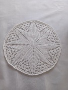 Serwetka gwiazda handmade wykonana na szydełku
