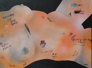 Obraz akrylowy, realizm, sztuka współczesna, akt