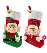 Bożonarodzeniowe skarpetki chłopak dziewczyna 