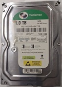 MEDIAMAX 1TB 7200RPM 64MB SATA III 3.5'' WL1000GSA6472B