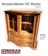 Śliczna Stylowa Komoda 120` ITALIA Dąb Drewniana Rustikal BEKAS Producent 
