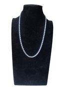 Naszyjnik skrętka 50 cm 4 mm – stal szlachetna + pudełko