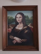 Obraz-Mona Lisa”Leonarda da Vinci - haft krzyżykow