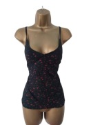 RED ROSE Vintage top z siateczki XL