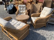 Zestawy komplety rattanowe fotele i kanapy