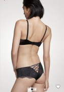 Victoria’s Secret majtki XS czarne panterka sexy