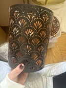 Kinkiety zestaw 2 lamp zasilanych bateriami metalowe rustykalne 