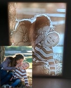 Lampka LED RGB ze zdjęcia- Monokolor- Druk 3D