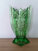 Wazon skrzydlak Hortensja zielone szkło