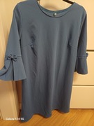 Sukienka 3/4 rękawy z kokardką XL Produkt Polski