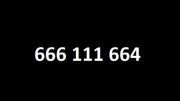 ZŁOTY NUMER 666 111 664