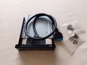 3.5 Floppy Bay USB3.0 Panel przedni 19 Pin na 2 Interfejs Hub USB