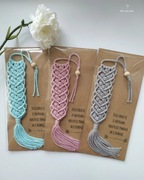 Zakładka do książki makrama prezent na dzień nauczyciela