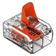 WAGO 221 - 412 SZYBKOZŁĄCZKA 2x 0,14-4,0mm² ZŁĄCZKA - 10 szt. 