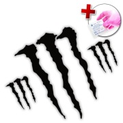 NAKLEJKI NA SAMOCHÓD AUTO - MONSTER - ZESTAW 3 SZTUKI