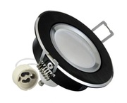 Oprawa GU10 B.Ciepły Oprawka+Żarówka Czarna