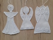 OZDOBY ŚWIĄTECZNE WYKONANE HAFTEM 3 szt (11)