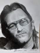  Bono U 2 rysunek muzyka