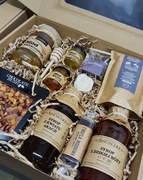 Zestaw Prezentowy Pudełko na Urodziny Imieniny Dzień Kobiet Miód Herbata 