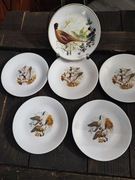 Talerzyki deserowe motyw myśliwski Limoges