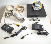 Zestaw do monitoringu CCTV Rejestrator DVR Kamera CCD Zasilacze BNC