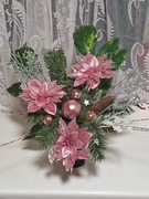 Stroik/ wiązanka bożonarodzeniowa na cmentarz, wazon 