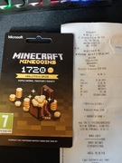 Kod aktywacyjny MICROSOFT Minecraft Minecoins 1720 monet