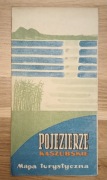 Pojezierze kaszubskie: stara mapa turystyczna 1969