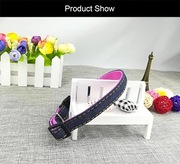 Obroża dla Psa z materiału dżinsowego Różowa