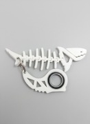 Brelok Keyrambit Rekinek Fidget Szkielet Ryby 3D PLA | Antystresowy Spinner