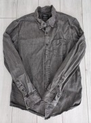 Koszula jeansowa szara męska Bershka (s)