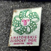 Wpinka, przypinka PGR Olsztyn 1973