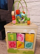 Drewniana kostka edukacyjna Centrum Zabawy Iwood