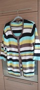 Kolorowy sweter w paski – W.O.B - rozmiar 52/54