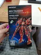 Puzzle Metalowe 3D Gundam Mecha Model Kolekcja Prezent RED THUNDER