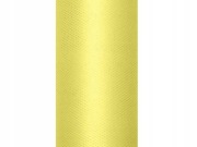 Tiul rolka 30 cm x 9 m - jasnożółty