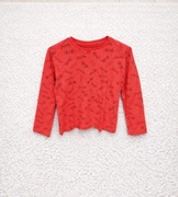 Bluzka Sinsay 122 chłopięca czerwona długi rękaw 7 lat