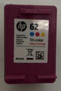 HP WKŁAD TUSZ GŁOWICA 62 N9J42A SETUP KOLOR ORYGINAŁ PUSTY