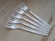 POSREBRZANE WIDELCZYKI DO CIASTA TORTU HEFRA FRAGET WZÓR MARS EROS